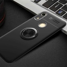 Ahlttiba Huawei Y6S 2019 Uyumlu Cep Telefonu Için Dönebilen Yüzüklü Standlı Silikon Ravel Kapak