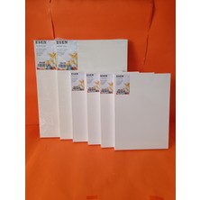 İnci Tuval 2 Adet 35X50 cm 4 Adet 25X35 cm Tuval Streçli Kaliteli Gergin Arkadan Zımbalı