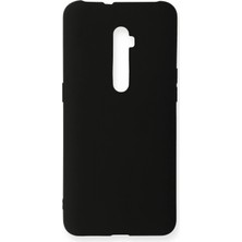 Ahlttiba Oppo Reno 10X Için Uyumlu Kılıf Yumuaşk Renkli Esnek Premium Rubber Silikon - Siyah