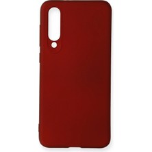 Ahlttiba Xiaomi Mi 9 Se Için Uyumlu Kılıf Yumuaşk Renkli Esnek Premium Rubber Silikon - Bordo