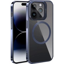 Apple iPhone 15 Pro Için Uyumlu Kılıf Magsafe Wireless Şarj Özellikli Standlı Klon Kapak