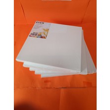 İnci Tuval 5 Adet 30X30 cm Tuval Streçli Kaliteli Gergin Arkadan Zımbalı