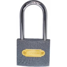 Pileli Store Ymk Eko Gri Döküm Uzun Kancalı Asma Kilit 38MM