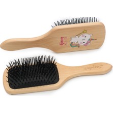 Uravas Store Ahşap, Topuzsuz Baskılı Özel Açma Fırçası / JT8586/05