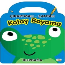 Uravas Store Kurbağa - Çıkartmalı-Çantalı Kolay Boyama