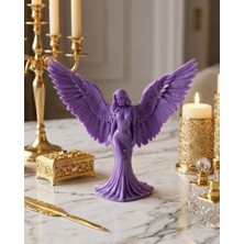 Karahanbey 3D Lila Melek Insan Biblo Estetik Dekoratif Obje -