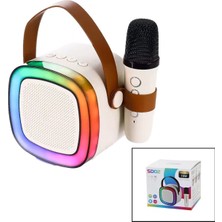 Pileli Store Nostalji Mini Radyo Modelkaraoke Mikrofonlubluetooth Wireless Hoparlör- Speaker USB Şarjlı (K95)