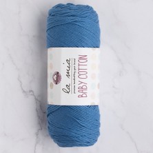 Pileli Store La Mia Baby Cotton Mat Mavi El Örgü Ipi - L035 - 33639