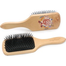 Uravas Store Ahşap, Topuzsuz Baskılı Özel Açma Fırçası / JT8586/10