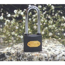 Pileli Store Yuma Gri Döküm Uzun Kancalı Asma Kilit 38MM