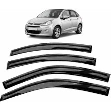 Carat Citroen C3 2010-2013 Slim Cam Rüzgarlığı 4 Parça