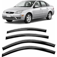 Carat Ford Focus 2004-2011 Slim Krom Cam Rüzgarlığı 4 Parça