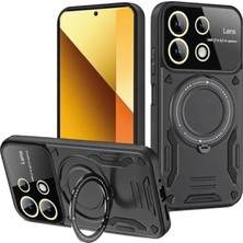 SHC4200 Redmi Note 13 4g Kılıf Joy Lens Standlı Kapak - Siyah