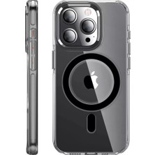 SHC4200 Iphone 14 Kılıf Crystal Magsafe Kapak - Siyah