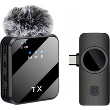 Hepta Collection Kablosuz Mikrofonu Tekli iPhone Uyumlu -C Portlu Röportaj Vlog Kablosuz 1026