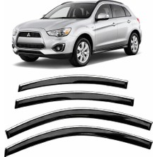 Carat Mitsubishi Asx 2010–2022 Slim Krom Cam Rüzgarlığı 4 Parça