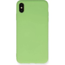 SHC4200 Iphone Xs Kılıf Nano Içi Kadife Silikon - Yeşil