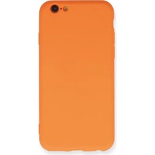 SHC4200 Iphone 6 Kılıf Nano Içi Kadife Silikon - Turuncu