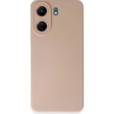 SHC4200 Redmi 13C Kılıf Nano Içi Kadife Silikon - Pudra