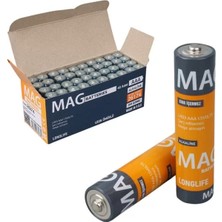 Uravas Store Mag Batteries MG-26174 Alkalin Aaa 40'lı Ince Kalem Pil Kumanda Pili (Aaa, LR03, Am-4)
