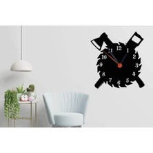 SHC4200 Duvar Saati-Ağaç Işleme-35 cm x 35 cm
