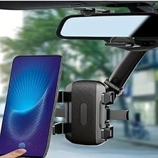 SHC4200 Coverzone Araba Dikiz Aynası Için Cep Telefonu Tutucu 360 Derece Dönebilen Ayarlanabilir Çok Fonksi