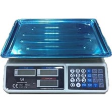 Uravas Store Metal Ölçüm Tartısı Elektronik Terazi Bakkal Man Market Pazarcı Tartısı 40KG