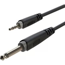 Uravas Store Roxtone Rx K13501 3.5 mm Stereo Erkek / Mono Gitar Erkek 1 Metre Ara Kablo