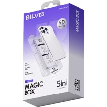 SHC4200 Iphone 11 Bilvis 5ın1 3D Magic Cam Ekran Koruyucu - Siyah