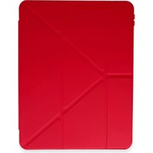 SHC4200 Pad 6 Kılıf Kalemlikli Mars Tablet Kılıfı - Kırmızı