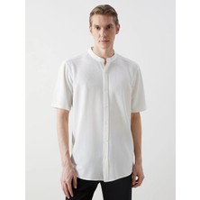 Lc Waikiki Yeni Sezon Regular Fit Kısa Kollu Armürlü Erkek Dokulu Gömlek