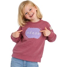 Hupalupa Store Hupalupa Basic Sweatshirt Gül Kurusu Heroe 9-10 Yaş