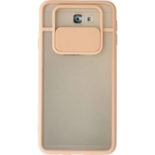 Uravas Store Galaxy J7 Prime Kılıf Palm Buzlu Kamera Sürgülü Silikon - Pembe