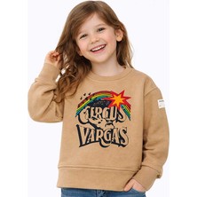 Hupalupa Store Hupalupa Basic Sweatshirt Bej Cırcus 7-8 Yaş