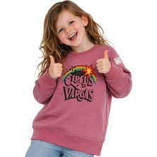 Hupalupa Store Hupalupa Basic Sweatshirt Gül Kurusu Cırcus 5-6 Yaş