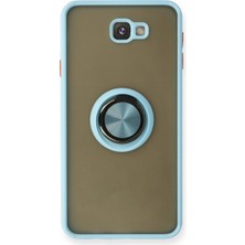 Uravas Store Galaxy J7 Prime Kılıf Montreal Yüzüklü Silikon Kapak - Buz