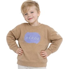 Hupalupa Store Hupalupa Basic Sweatshirt Bej Heroe 9-10 Yaş