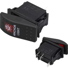 Uravas Store ﻿﻿deniz Feneri Sembollü Işıklı 3 Pinli On-Off 12-24V Marin Switch