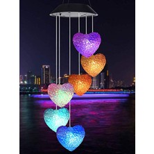 Blue Apple Güneş Enerjili Renk Geçişli Kristal Kalp Aydınlatma / BA-SL40