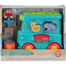 Timion 31084 Renkli Bloklar Sevimli Otobüs