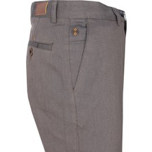 Varetta Erkek Toprak Kahve Keten Pantolon Cepli Armürlü Klasik Kesim