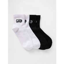 Gap 724925000 V-Logo Qtr Crew Sock 2pk Corap