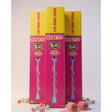 Bebeto Sour Blast Strawberry Ekşi Şerit Jelibon 35GX48 – Çilek Aromalı Uzun Ekşi Şeker