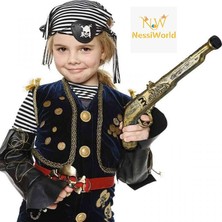 Timion Eskitilmiş Desenli Plastik Oyuncak Korsan Tabancası 40 cm