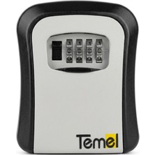 Temel Metal Şifreli Anahtar Kutusu, Duvara Montajlı, Kapaklı Dış Mekân Anahtar Saklama Kasası