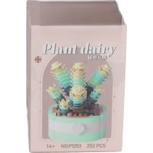 Timion P1253 Simülasyon Çiçek Serisi 252 Parça Block Oyuncak