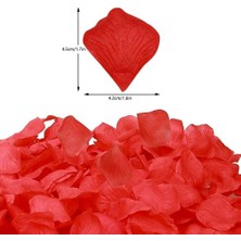 Timion Kırmızı Renk Gül Yaprağı Şekilli Konfeti – 5 Paket 500 Adet