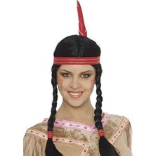 Timion Tüylü Örgülü Hint Peruğu Kızılderili Peruğu