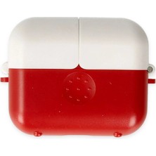 Elma Shop 3 (3.nesil) Basmalı Kılıf - Kırmızı-Beyaz