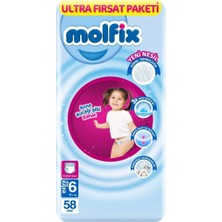 Timion   Külot Bez Ultra Fırsat Paketi 6 Beden 15+ kg 58 Adet
